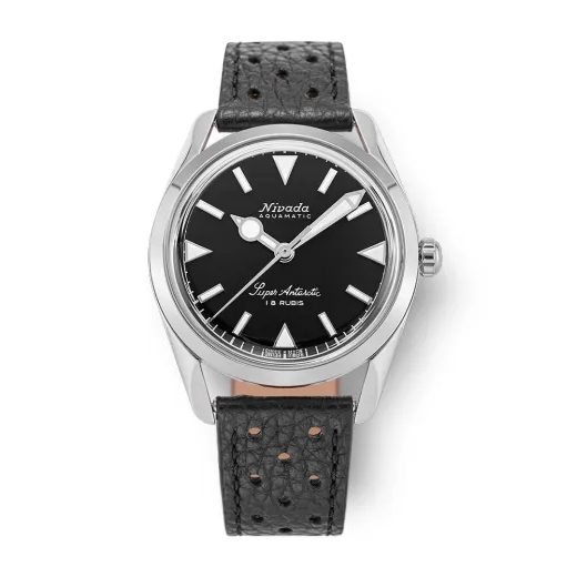 NIVADA GRENCHEN SUPER ANTARCTIC 35 MM - BLACK WHITE LUMINOVA - ANTARCTIC - ZNAČKY