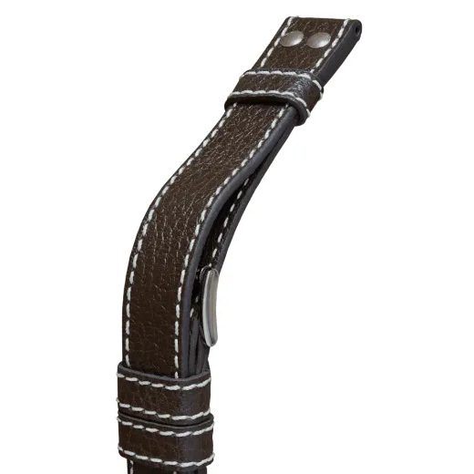 KOŽENÝ ŘEMÍNEK BIATEC | TMAVĚHNĚDÝ NAVIGATOR Z BŮVOLÍ KŮŽE - 20 MM - REMIENKY - OSTATNÉ