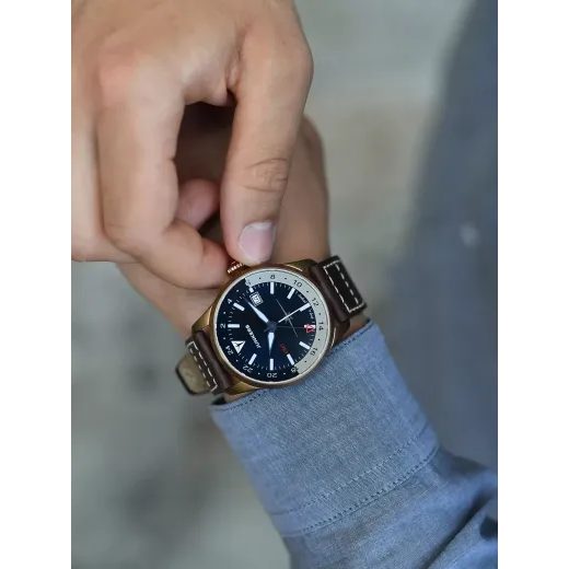 JUNKERS FLIEGER BRONZE GMT 966.01.01 - FLIEGER - ZNAČKY