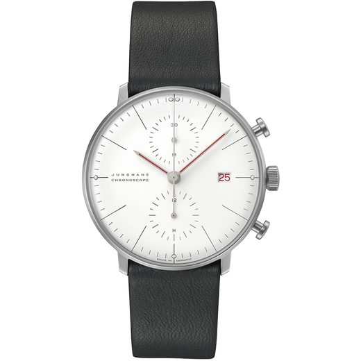 JUNGHANS MAX BILL CHRONOSCOPE BAUHAUS 27/4303.02 - MAX BILL CHRONOSCOPE - ZNAČKY
