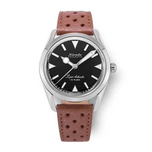 NIVADA GRENCHEN SUPER ANTARCTIC 35 MM - BLACK WHITE LUMINOVA - ANTARCTIC - ZNAČKY