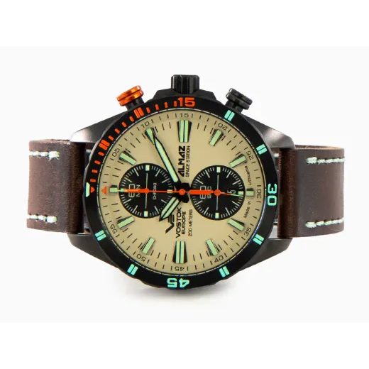 VOSTOK EUROPE ALMAZ CHRONO LINE 6S11-320C677 - ALMAZ SPACE STATION - ZNAČKY