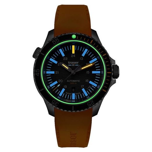 TRASER P67 DIVER AUTOMATIC T100 GREY ŽLTÁ GUMA - HERITAGE - ZNAČKY