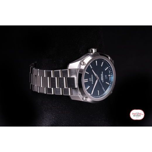 FORMEX ESSENCE FORTYTHREE AUTOMATICKÝ CHRONOMETER MODRÝ OCEĽOVÝ NÁRAMOK - ESSENCE - ZNAČKY