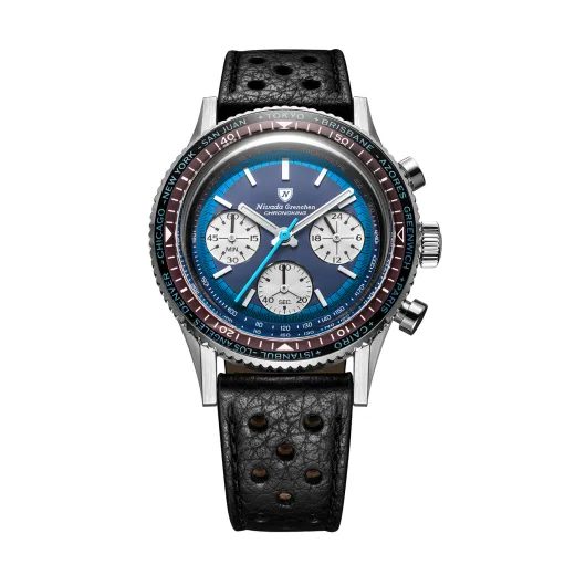 NIVADA GRENCHEN CHRONOKING RACING BLUE LAGOON – INTER. BEZEL - CHRONOMASTER - ZNAČKY