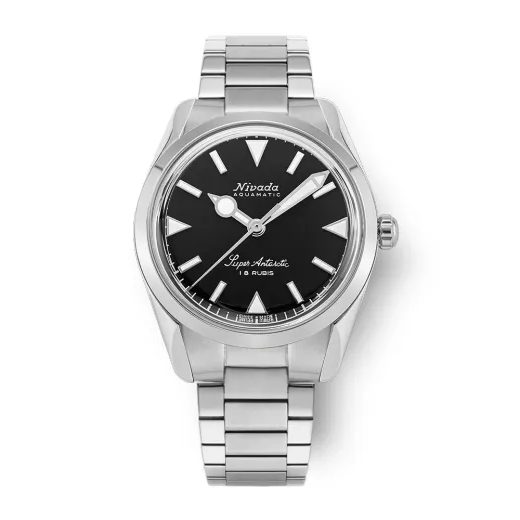 NIVADA GRENCHEN SUPER ANTARCTIC 35 MM - BLACK WHITE LUMINOVA - ANTARCTIC - ZNAČKY