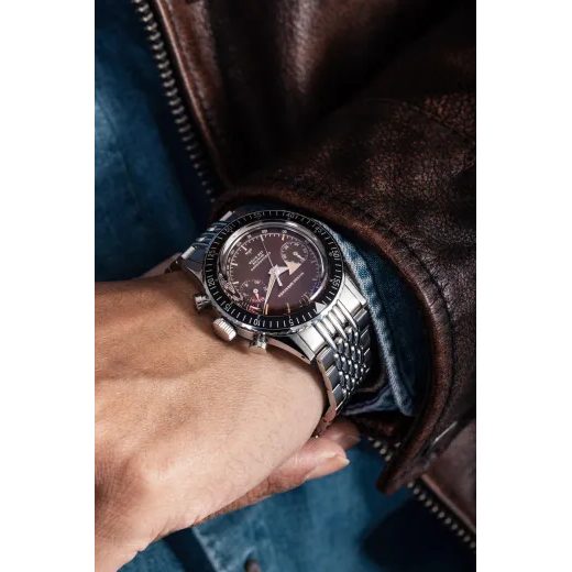 NIVADA GRENCHEN CHRONOMASTER BROAD ARROW TROPICAL DIAL INTER. BEZEL - MANUAL - CHRONOMASTER - ZNAČKY