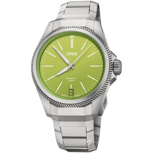 ORIS PROPILOT X CALIBRE 400 KERMIT EDITION 01 400 7778 7157-SET - PROPILOT X - ZNAČKY