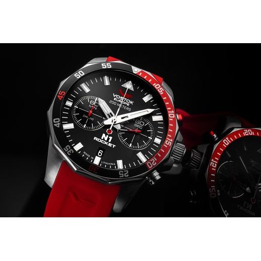 VOSTOK EUROPE N-1 ROCKET CHRONO LINE 6S21-225A707S - ROCKET N-1 - ZNAČKY