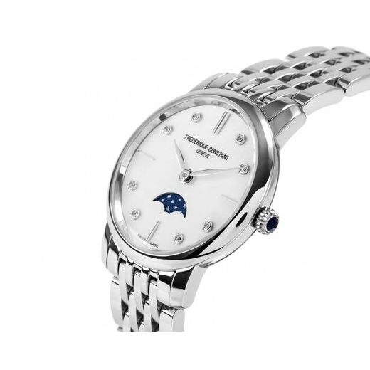 FREDERIQUE CONSTANT SLIMLINE LADIES MOONPHASE QUARTZ FC-206MPWD1S6B - SLIMLINE LADIES - ZNAČKY