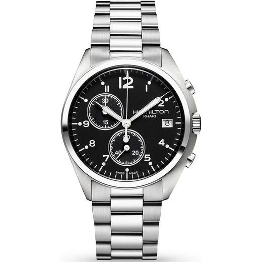 HAMILTON KHAKI AVIATION PILOT PIONEER CHRONO QUARTZ H76512133 - KHAKI AVIATION - ZNAČKY