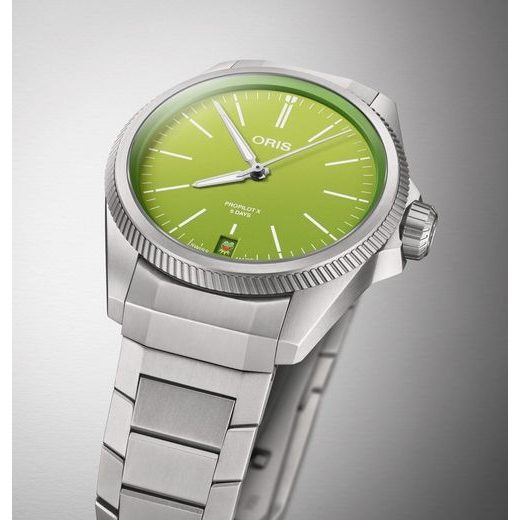 ORIS PROPILOT X CALIBRE 400 KERMIT EDITION 01 400 7778 7157-SET - PROPILOT X - ZNAČKY