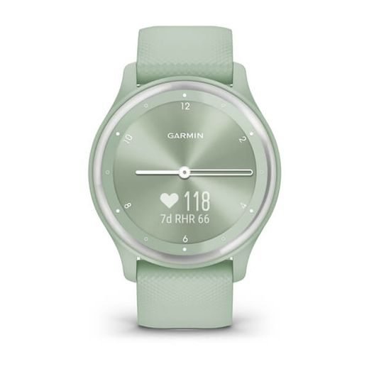 SILIKÓNOVÝ NÁRAMOK GARMIN VÍVOMOVE SPORT SILVER/COOL MINT - 010-02566-03 - VIVOMOVE SPORT - ZNAČKY