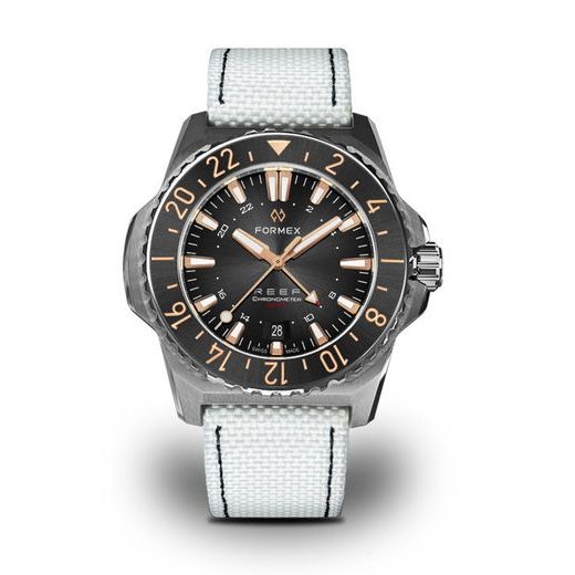 FORMEX REEF GMT AUTOMATIC CHRONOMETER BLACK DIAL WITH ROSE GOLD - REEF - ZNAČKY