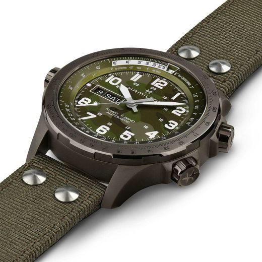 HAMILTON KHAKI AVIATION X-WIND DAY DATE AUTO H77775960 - KHAKI AVIATION - ZNAČKY
