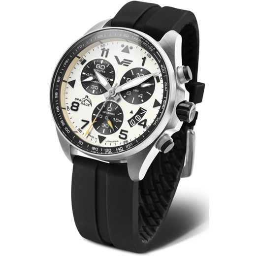VOSTOK EUROPE SPACE RACE CHRONO LINE 6S30-325A743 – ČIERNY GUMOVÝ REMIENOK - SPACE RACE - ZNAČKY
