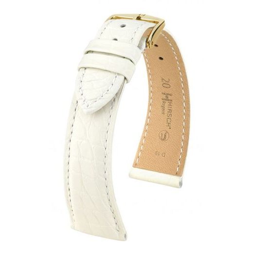 REMIENOK HIRSCH REGENT 2 ALIGÁTOR - BIELY, MATNÝ - REMIENKY - OSTATNÉ