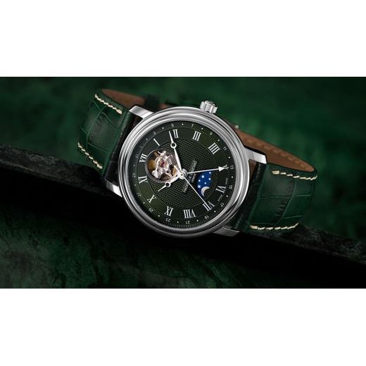 FREDERIQUE CONSTANT CLASSICS HEART BEAT MOONPHASE DATE AUTOMATIC FC-335MCGRW4P26 - CLASSICS GENTS - ZNAČKY
