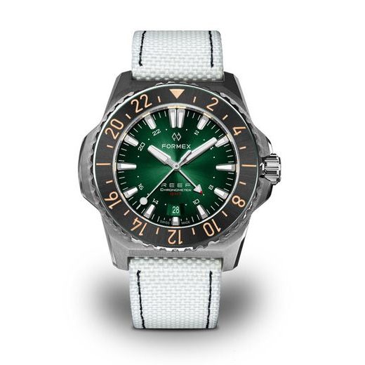 FORMEX REEF GMT AUTOMATIC CHRONOMETER GREEN DIAL WITH RED GMT - REEF - ZNAČKY