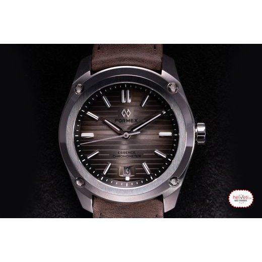 FORMEX ESSENCE THIRTYNINE AUTOMATIC CHRONOMETER DEGRADE BROWN NAPA LEATHER STRAP - ESSENCE - ZNAČKY