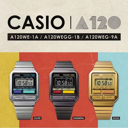 CASIO COLLECTION VINTAGE A120WEGG-1BEF - CLASSIC COLLECTION - ZNAČKY