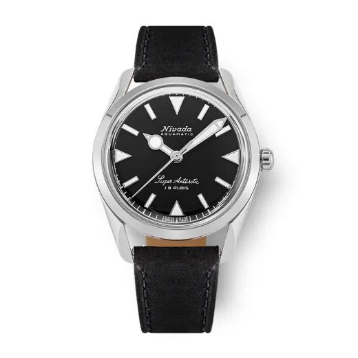 NIVADA GRENCHEN SUPER ANTARCTIC 35 MM - BLACK WHITE LUMINOVA - ANTARCTIC - ZNAČKY