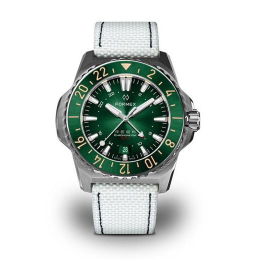 FORMEX REEF GMT AUTOMATIC CHRONOMETER GREEN DIAL WITH RED GMT - REEF - ZNAČKY