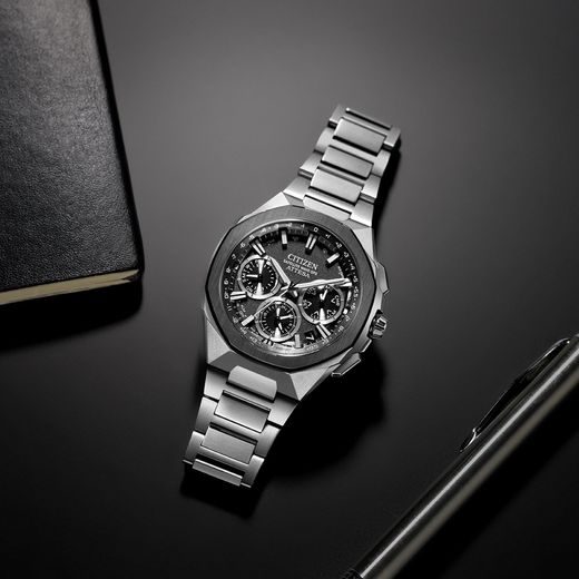 CITIZEN ATTESA SATELIT WAVE GPS CC4104-53E - SUPER TITANIUM - ZNAČKY