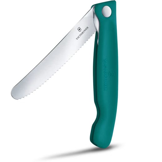 PIKNIKOVÝ NÔŽ VICTORINOX SWISS CLASSIC WAVY 11 CM ZELENÝ 6.7834.FC1 - VRECKOVÉ NOŽE - OSTATNÉ