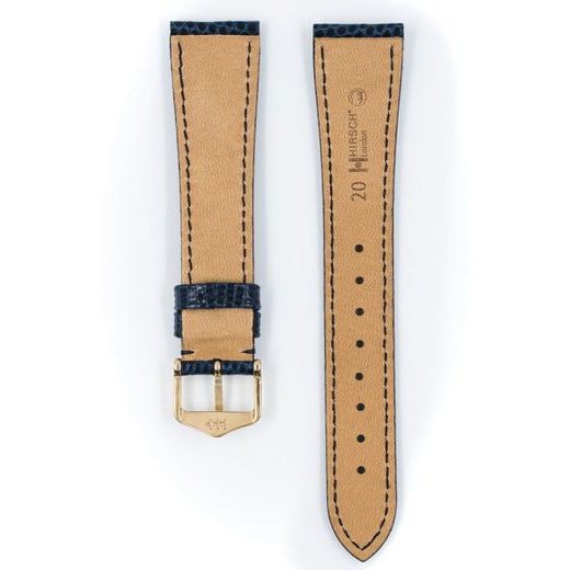 ŘEMÍNEK HIRSCH LONDON 1 LIZARD - MODRÝ, LESK - REMIENKY - OSTATNÉ