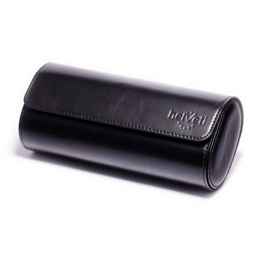 KOŽENÉ CESTOVNÍ POUZDRO HELVETI (ČERNÁ) - BOXY NA HODINKY - OSTATNÉ