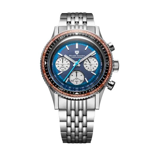 NIVADA GRENCHEN CHRONOKING RACING BLUE LAGOON – INTER. BEZEL - CHRONOMASTER - ZNAČKY