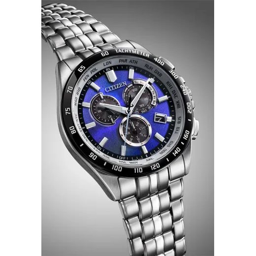CITIZEN ECO-DRIVE RADIO CONTROLLED UNITE WITH BLUE LIMITED EDITION CB5874-81L - CITIZEN - ZNAČKY