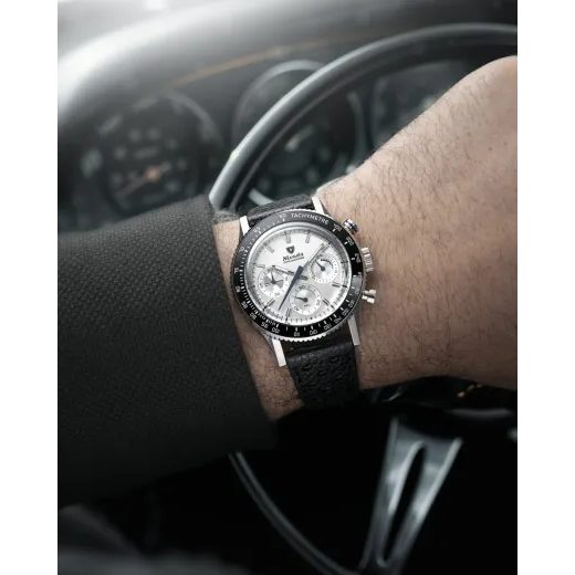 NIVADA GRENCHEN CHRONOKING MECAQUARTZ RACING GREY - INTER. BEZEL - CHRONOMASTER - ZNAČKY