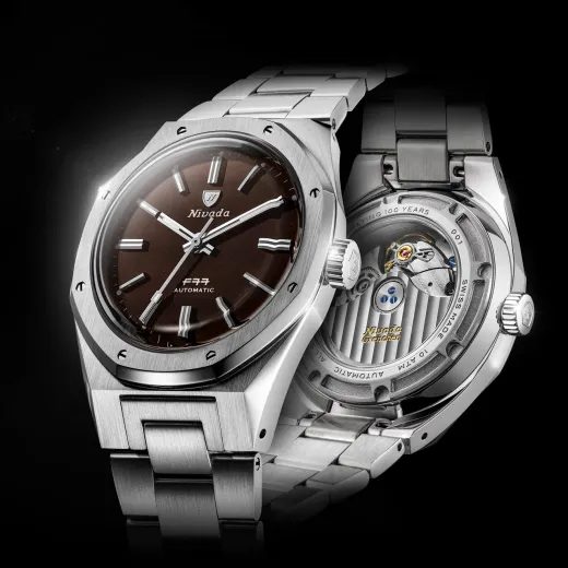 NIVADA GRENCHEN F77 MKII SMOKY QUARTZ – 100 YEARS – 38 MM - F77 - ZNAČKY