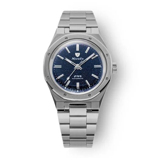 NIVADA GRENCHEN F77 TITANIUM DARK BLUE AVENTURINE - F77 - ZNAČKY