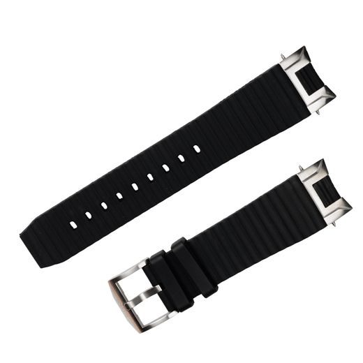 ČIERNY SILIKÓNOVÝ REMIENOK AVIATOR PRE MIG-35 M.2.19.5.134.6 - STRIEBORNÁ PRACKA - REMIENKY - OSTATNÉ