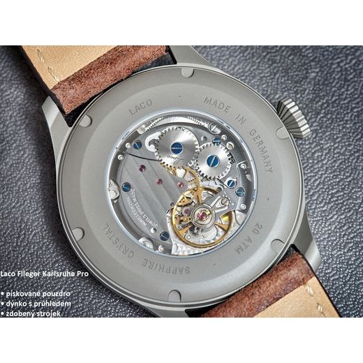 LACO FLIEGER KARLSRUHE PRO BLAU 37 AUTOMATIC - FLIEGER PRO - ZNAČKY