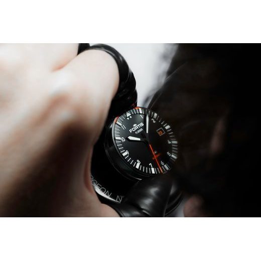 FORTIS FLIEGER F-41 WERK 7 MISSION BLACK LIMITED EDITION F4220030 - FLIEGER - ZNAČKY