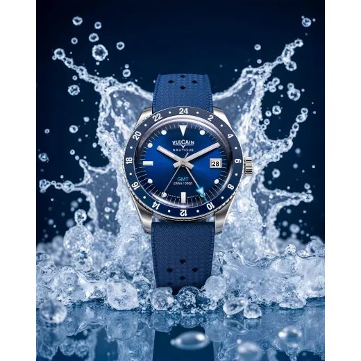 VULCAIN SKINDIVER GMT - BLUE - SKINDIVER NAUTIQUE - ZNAČKY