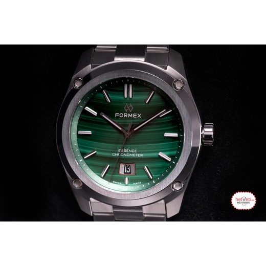 FORMEX ESSENCE FORTYTHREE AUTOMATIC CHRONOMETER MALACHITE STEEL BRACELET 0330.1.6390.100 - ESSENCE - ZNAČKY