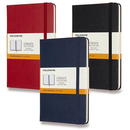 ZÁPISNÍK MOLESKINE VÝBĚR BAREV - TVRDÉ DESKY - M, LINKOVANÝ 1331/111520 - DIÁRE A ZÁPISNÍKY - OSTATNÉ