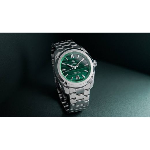 FORMEX ESSENCE FORTYONE AUTOMATIC CHRONOMETER MALACHITE STEEL BRACELET 0334.1.6690.100 - ESSENCE - ZNAČKY