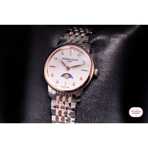 FREDERIQUE CONSTANT SLIMLINE LADIES MOONPHASE QUARTZ FC-206MPWD1S2B - SLIMLINE LADIES - ZNAČKY