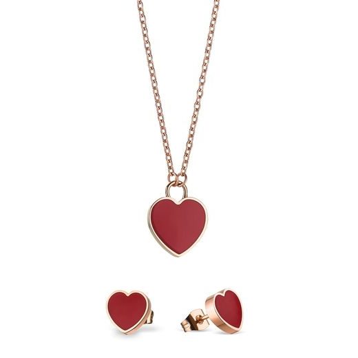 DÁRKOVÁ SADA NÁHRDELNÍK + NAUŠNICE BERING ARCTIC SYMPHONY 431-715-ROSEGOLD - NÁHRDELNÍKY - OSTATNÉ