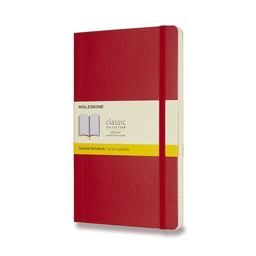 ZÁPISNÍK MOLESKINE VÝBĚR BAREV - MĚKKÉ DESKY - L, ČTVEREČKOVANÝ 1331/11273 - DIÁRE A ZÁPISNÍKY - OSTATNÉ