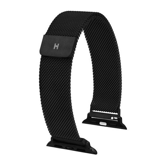 REMIENOK HIRSCH MILANAISE PRE APPLE WATCH - ČIERNY - REMIENKY - OSTATNÉ