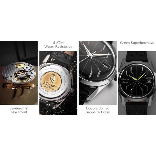 NIVADA GRENCHEN ANTARCTIC SPIDER BLACK 35 MM - ANTARCTIC - ZNAČKY