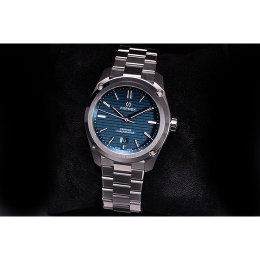 FORMEX ESSENCE FORTYTHREE AUTOMATICKÝ CHRONOMETER MODRÝ OCEĽOVÝ NÁRAMOK - ESSENCE - ZNAČKY