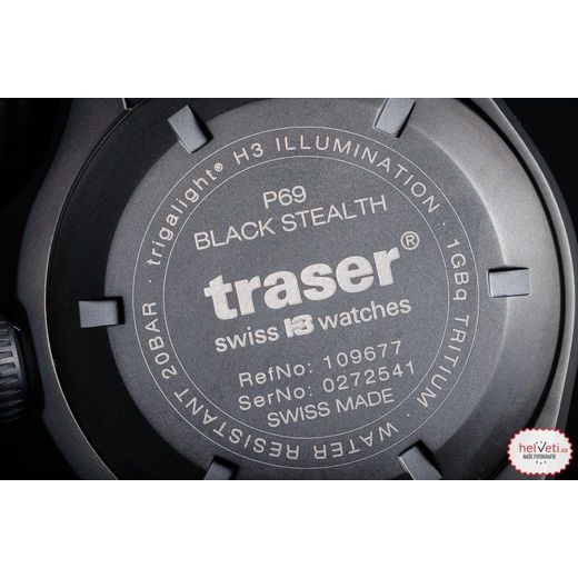 TRASER P69 BLACK STEALTH GREEN RUBBER - TACTICAL - ZNAČKY